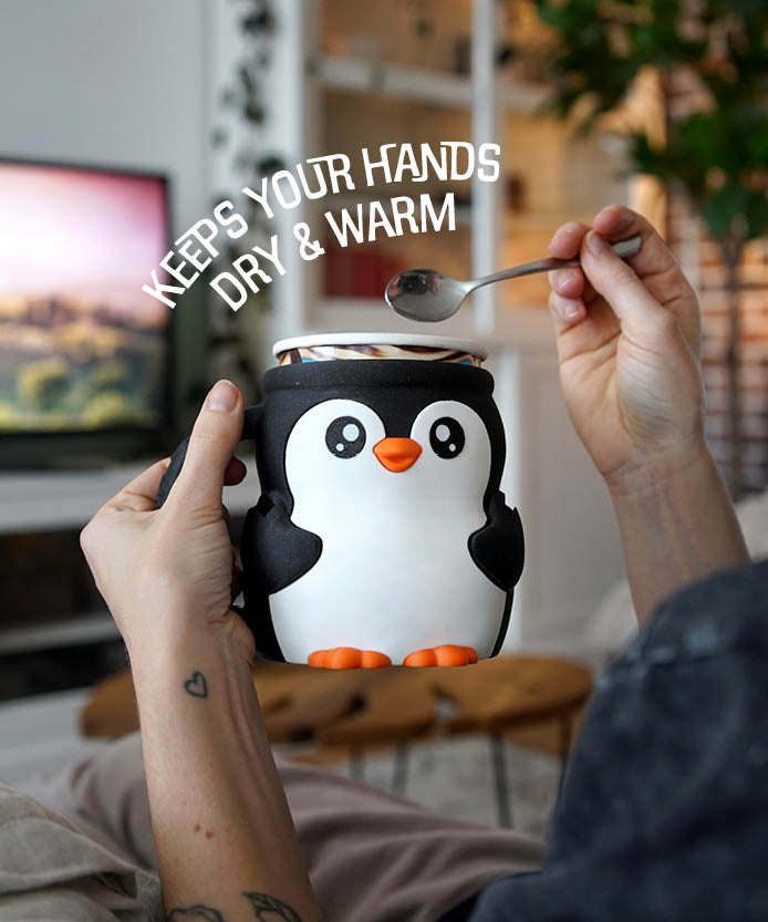 Pebbles the Penguin Ice Pint Holder