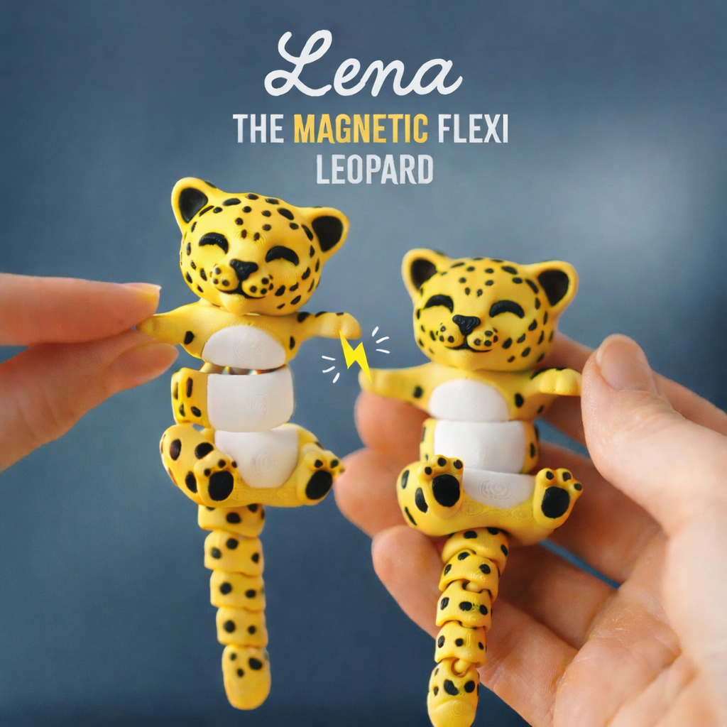 Luna the Flexi Snow Leopard