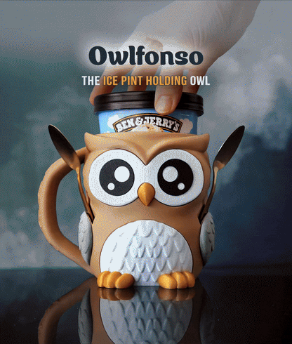Owlfonso the Owl Ice Pint Holder