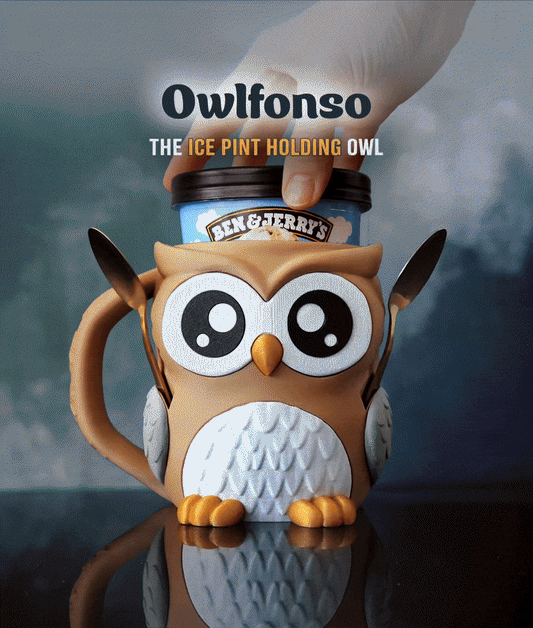 Owlfonso the Owl Ice Pint Holder