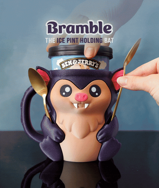 Bramble the Bat Ice Pint Holder
