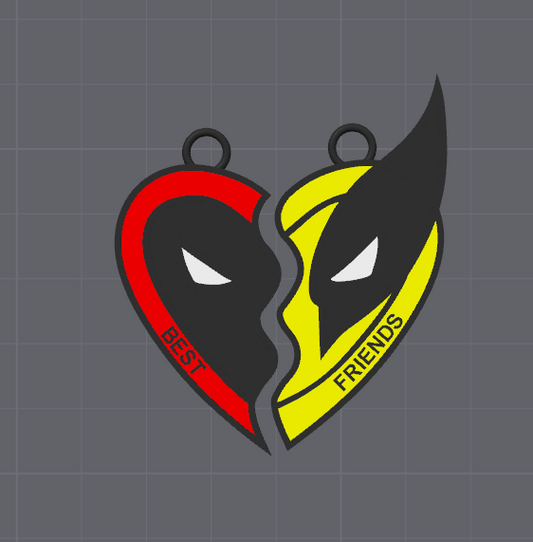 Deadpool and Wolverine Keychains