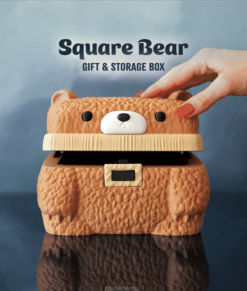 Square Bear Gift Box