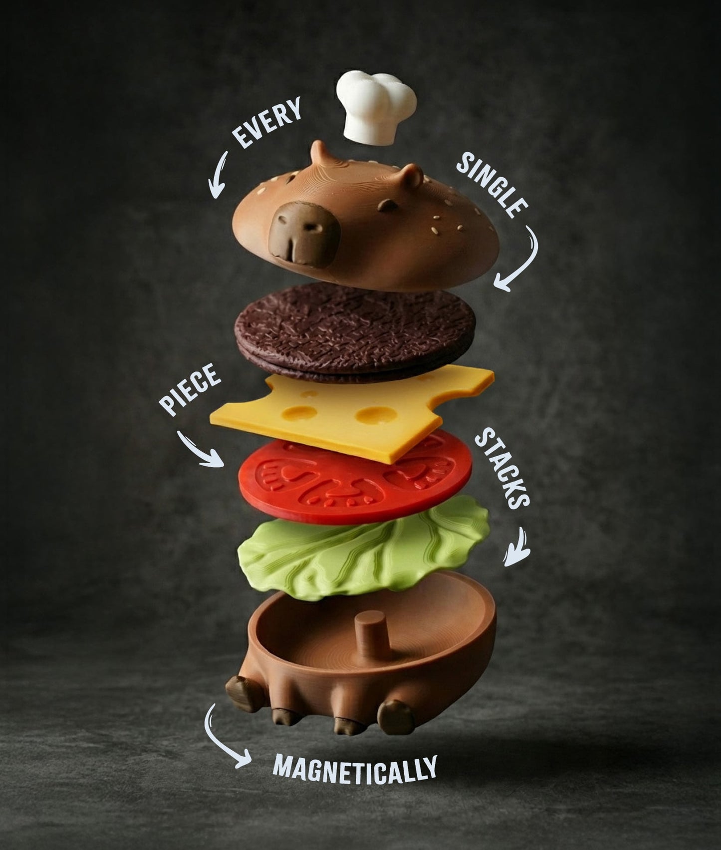 Capy-Burger Coaster Set