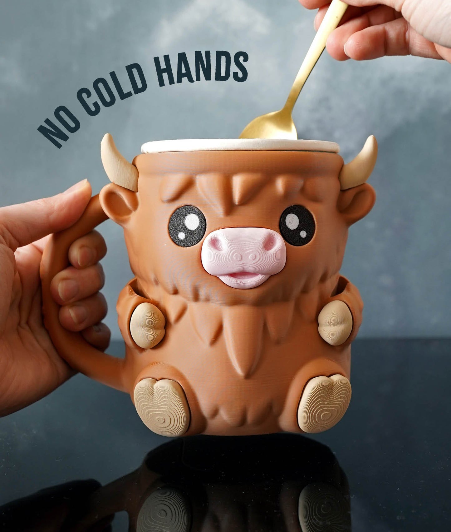 Ferdinand the Highland Cow Ice Pint Holder