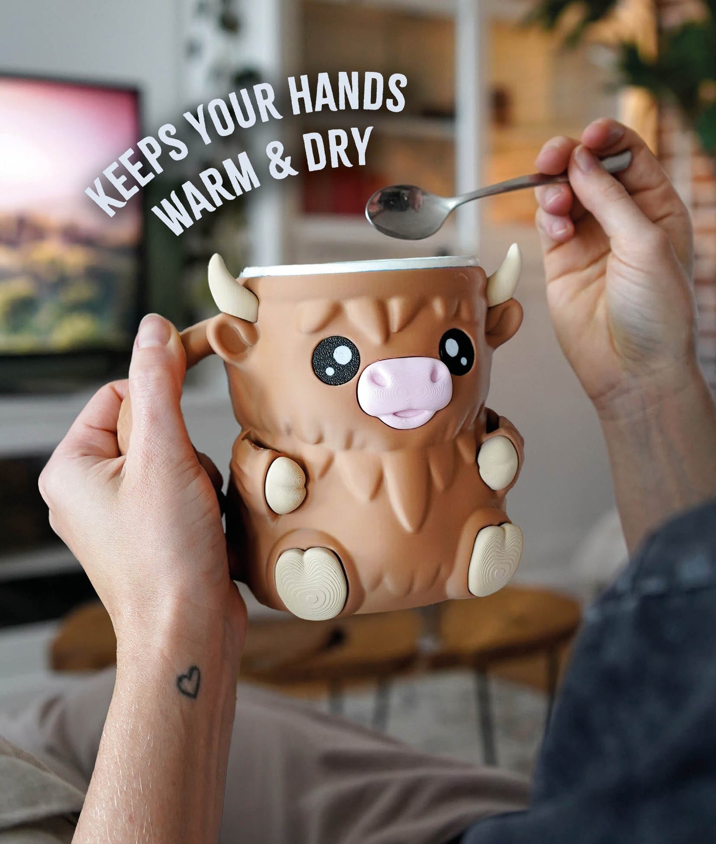 Ferdinand the Highland Cow Ice Pint Holder