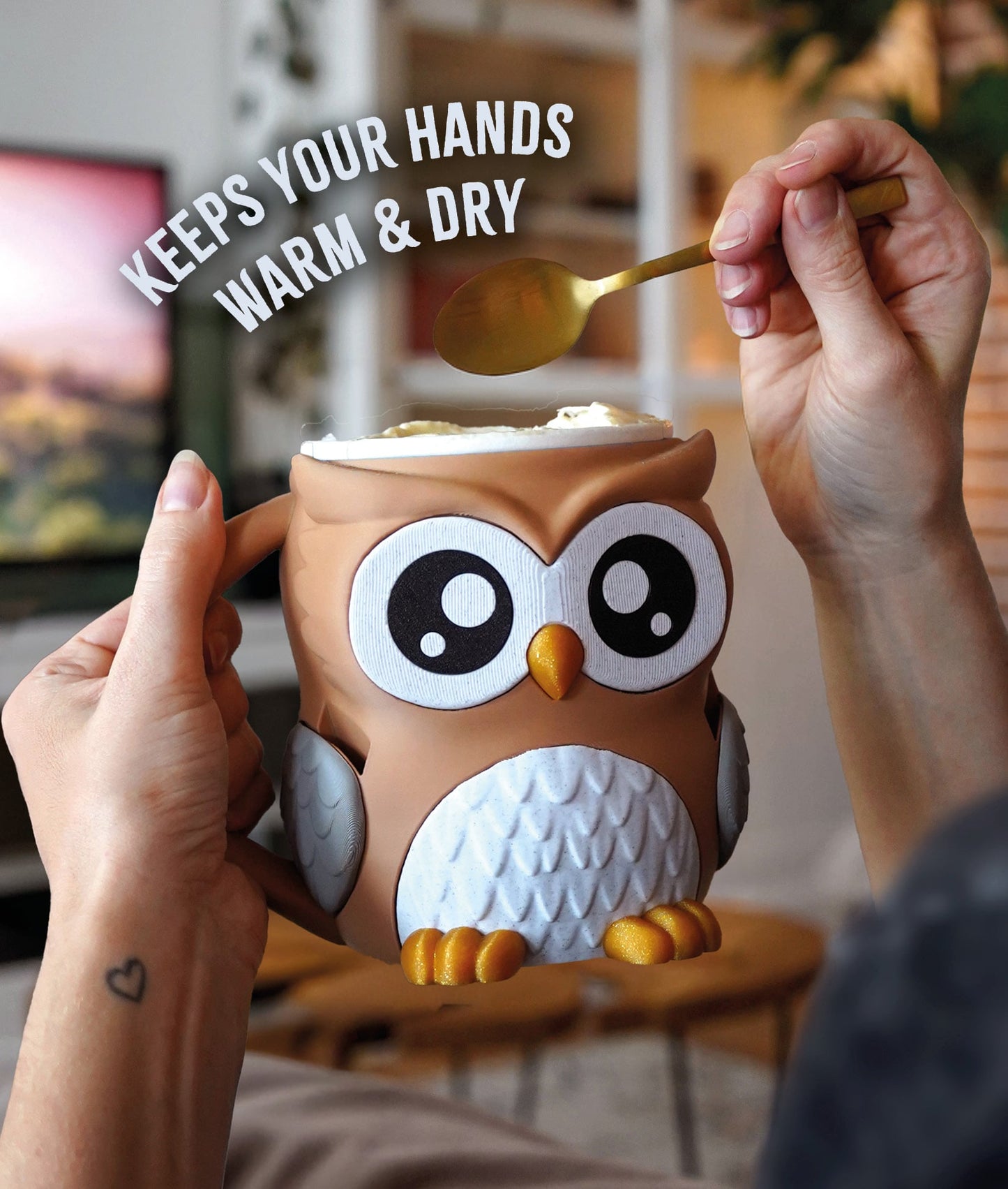 Owlfonso the Owl Ice Pint Holder