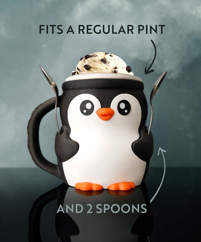 Pebbles the Penguin Ice Pint Holder