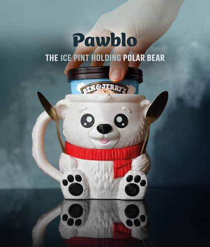 Pawblo the Polar Bear Ice Pint Holder