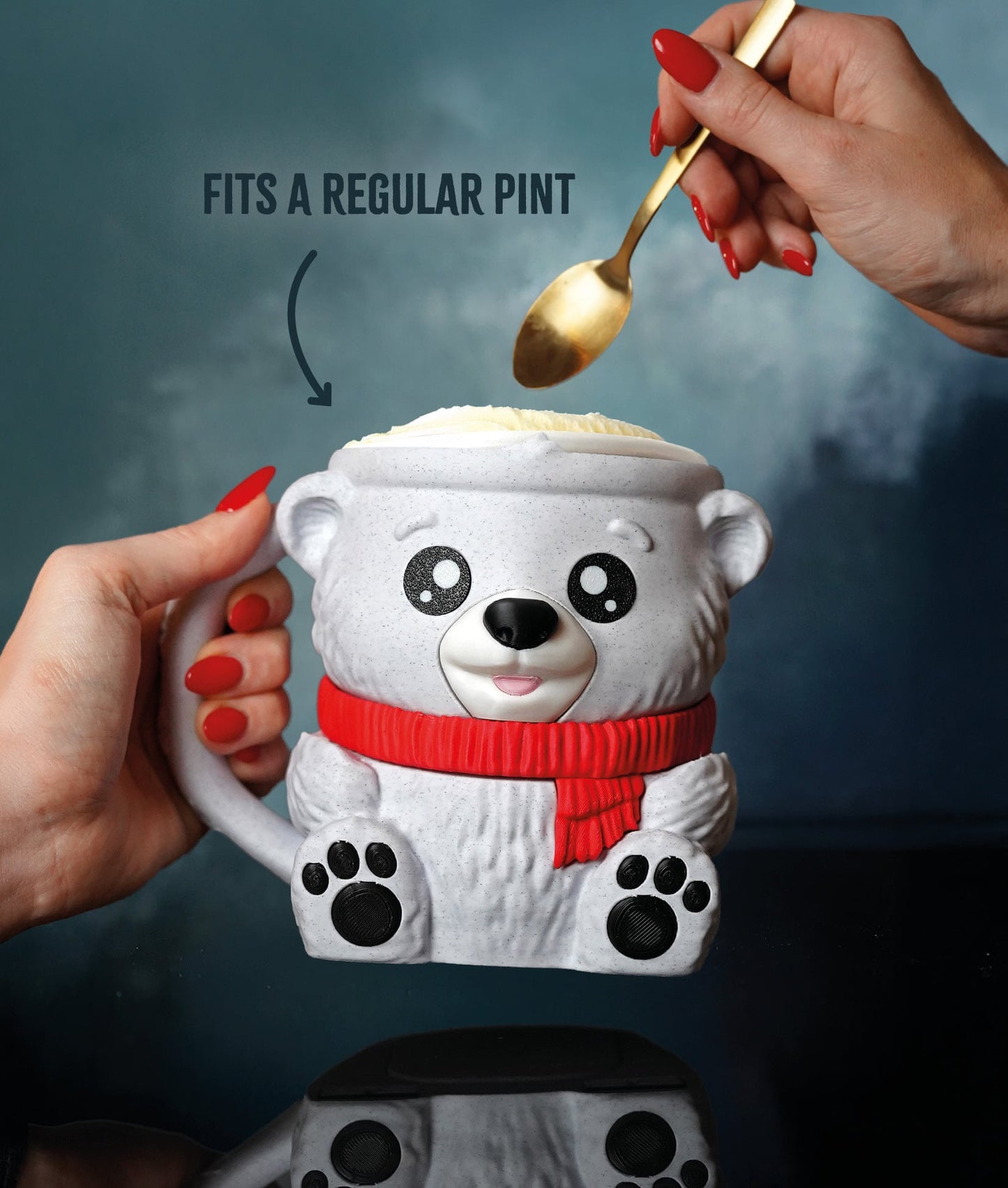 Pawblo the Polar Bear Ice Pint Holder