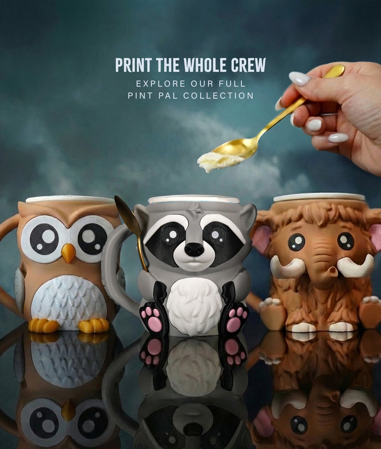 Rocky the Raccoon Ice Pint Holder