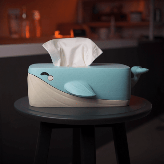 Bubbles the Whale Tissue Box