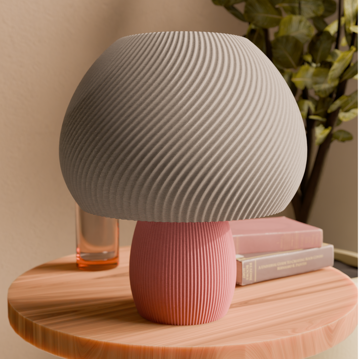 Rippled Mushroom Table Lamp