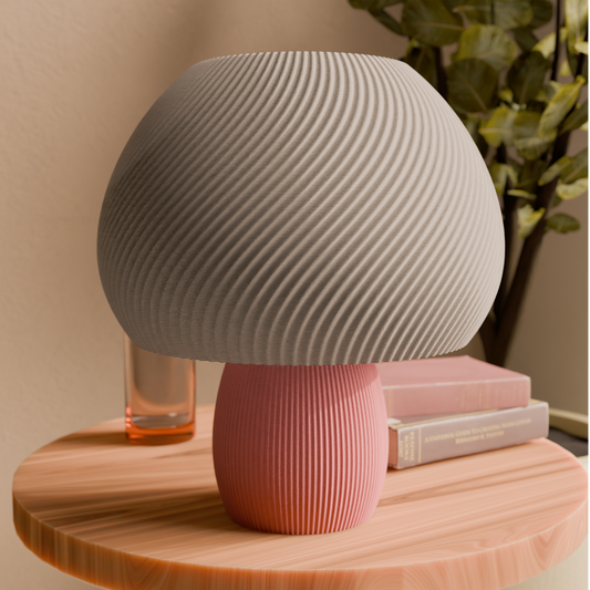 Rippled Mushroom Table Lamp